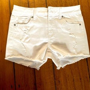 RSQ skinny white Jean shorts
